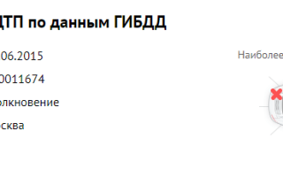 Проверка авто на участие в ДТП