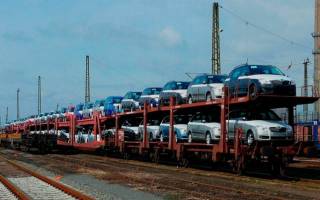 How much does it cost to transport a car by train in Russia?